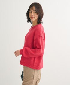 Green Parks 袖かのこニットプルオーバー