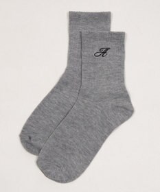 WEGO アルファベット刺繍ソックス