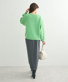 Green Parks 袖かのこニットプルオーバー