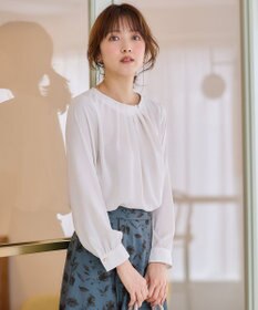 ANY SIS 【洗える】フロントタックノーブル ブラウス