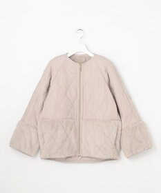 ANY SIS S フェイクファーコンビキルティング アウター