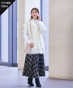 Tiaclasse 【安田美沙子さん着用】チェックプリーツスカート