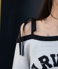 WEGO 2WAYグラフィックワンショルニット