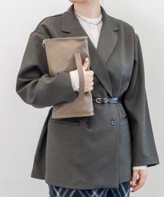 blancle シュリンクレザー クラッチショルダー