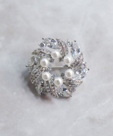 Tiaclasse リーフパールブローチ