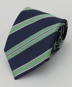 GOTAIRIKU 【日本製】西陣ネクタイ_ネイビー×グリーン系