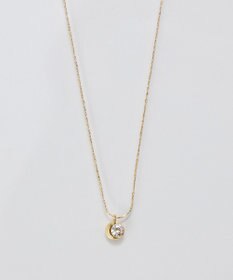 Phoebe 【金属アレルギー対応】スパークルドットビジューネックレス/ニッケルフリー ゴールド