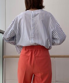 UNFILO 【洗える/吸水速乾】イージーケア キャンディスリーブ ブラウス