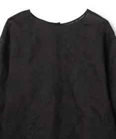 UNFILO L 【前後着用可能の2WAY仕様】ボタニカル エンブロイダリー ブラウス