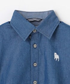 J.PRESS KIDS 【100-130cm】バックブル ダンガリー 半袖シャツ