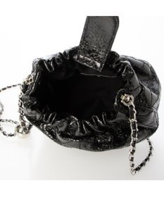 UNBILLION カシュカシュ cachecache / 口元ギャザーメタリックキルトミニショルダー