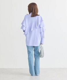 earth music&ecology アシメラッフルシャツ