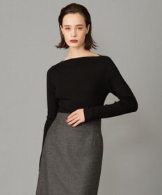 ICB 【洗える】エクストラファインメリノ  ボートネックプルオーバー