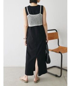 Green Parks ニットビスチェ付きカットソーワンピース