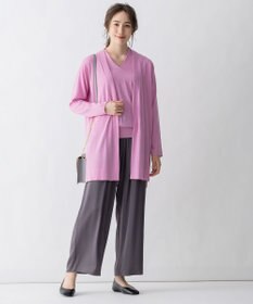 自由区 【洗える/Sサイズ有】カシミヤシルクブレンド ニットカーディガン