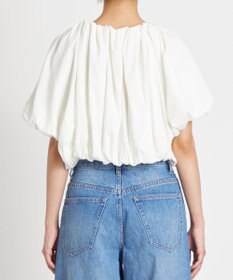 NAVE 【Nave 　洗える・接触冷感】クロップドジャージーブラウス