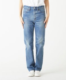 caqu modern straight レギュラーストレートデニムパンツ USED WASH