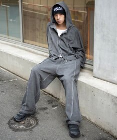 WEGO 【ユニセックス着用ITEM/ウエストゴム】スウィッチングスウェットパンツ