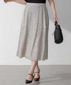 23区 S 【接触冷感/吸水速乾】ペインティングプリント スカート