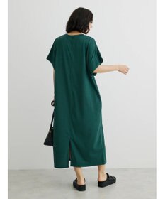 Green Parks 接触冷感　袖切替えカットワンピース