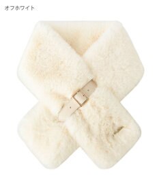 MOONBAT FURLA  ベルト付きフェイクファーマフラー