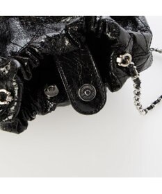 UNBILLION カシュカシュ cachecache / 口元ギャザーメタリックキルトミニショルダー