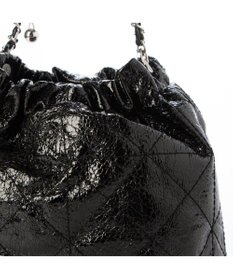 UNBILLION カシュカシュ cachecache / 口元ギャザーメタリックキルトミニショルダー