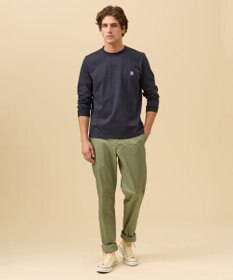 J.PRESS MEN オーバルワンポイント　ロングスリーブ Ｔシャツ
