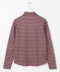 23区GOLF 【WOMEN】フラッグプリント長袖ポロシャツ