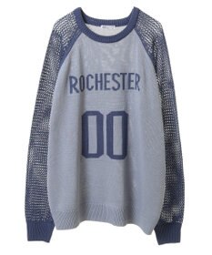 CRAFT STANDARD BOUTIQUE ロゴジャガードメッシュニットプルオーバー