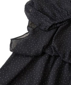 earth music&ecology レイヤードライクドット柄ブラウス