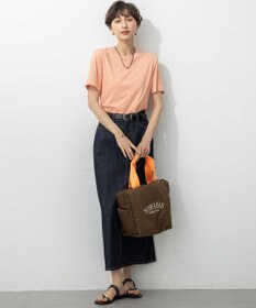 23区 L 【洗える】コンパクトヤーン スムース Tシャツ