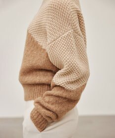 BEIGE， GLAIEULS / アルパカ混インターシャニット