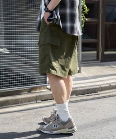 WEGO 【ウエストゴム】イージーバギーカーゴショーツ