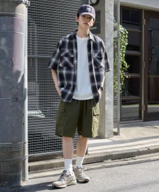 WEGO 【ウエストゴム】イージーバギーカーゴショーツ