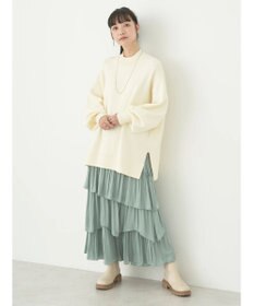 earth music&ecology やわらかタッチハイネックチュニック