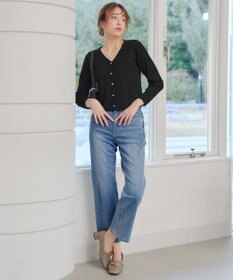 Tiaclasse 【2点セット】ニットボレロ＋花柄ワンピースセット