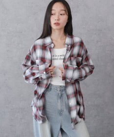 WEGO チェックBIGシャツ