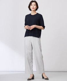 J.PRESS LADIES L 【洗える】RAYON ELITE STRETCH クルーネック ニット