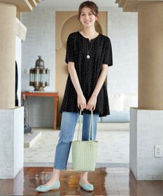 Tiaclasse 【おのののかさん着用 】「冷凛（ひやりん）」カノコバックフレアカットソー