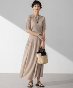 23区 VIOLAｄORO アバカ メッシュ  2WAY バケットバッグ