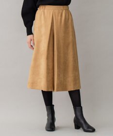 自由区 L 【洗える】ライトスエード キュロット