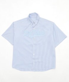 WEGO 【ユニセックス着用ITEM】オックスフォードダメージアップリケシャツ（SS）