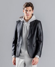 JOSEPH HOMME 【LEON 掲載】<WEB限定>ライトゴートシュリンクレザー　ジャケット