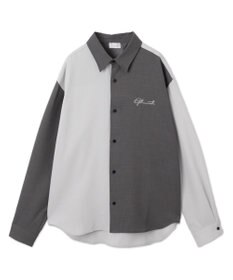 WEGO 【しわになりにくい】ドライポリカラーブロックシャツ（LS）