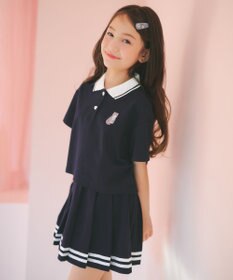 ANY KIDS 【洗濯機可能/吸汗速乾】ドライタッチ プリーツスカパン