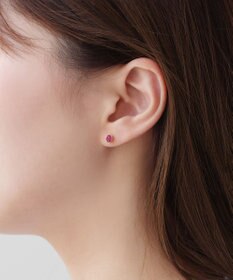 TOCCA 【WEB限定・数量限定】GRAVITY OF RED PIERCED EARRINGS K18 非加熱ルビー ピアス