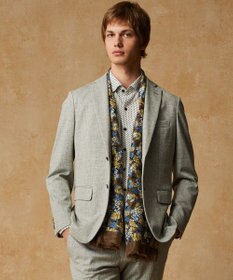 JOSEPH ABBOUD 【キングサイズ・25SS・洗える】コンパクトジャージープリント シャツ