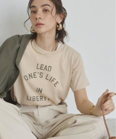 WEGO 【ANGIE VINTAGE】スラブ天竺ロゴプリントTシャツ