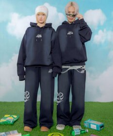 WEGO 【ユニセックス着用ITEM】ハートモチーフプルパーカー